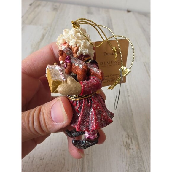 Drolleries d henderson Santa present dog ornament Xmas tree demdaco - Picture 3 of 9